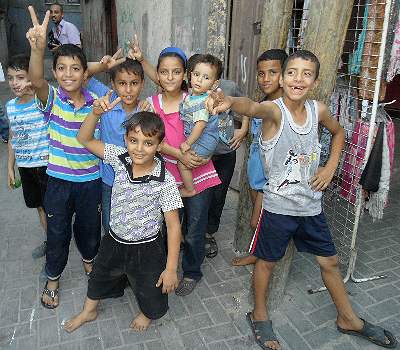 Palestinian kids under duress