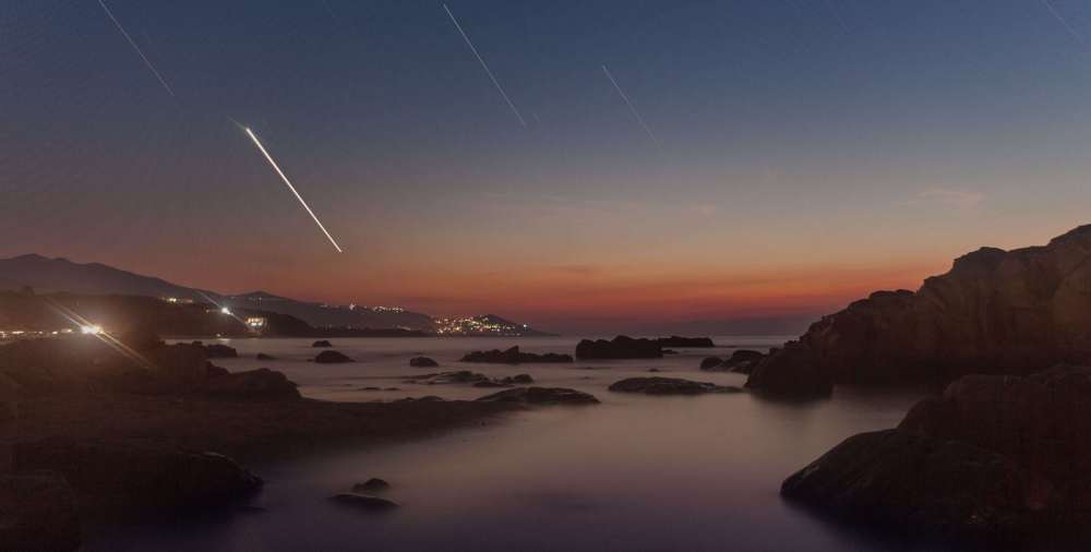 Aissa Mohamed Oumoussa Startrial over the coastal beach Algeria