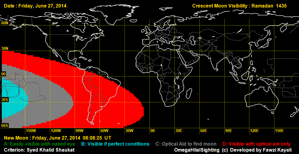 Moon sighting Sirius site