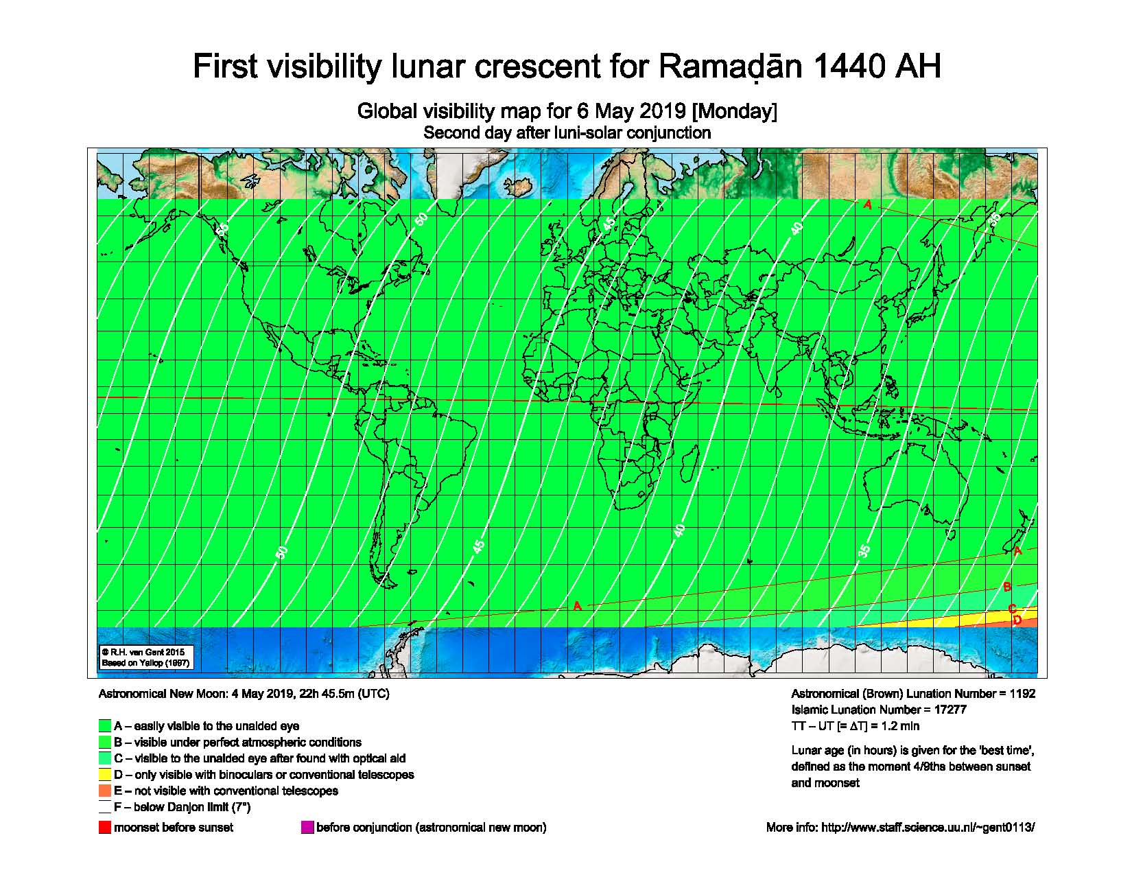Sirius ramadan Algeria 2019 visibility curve 